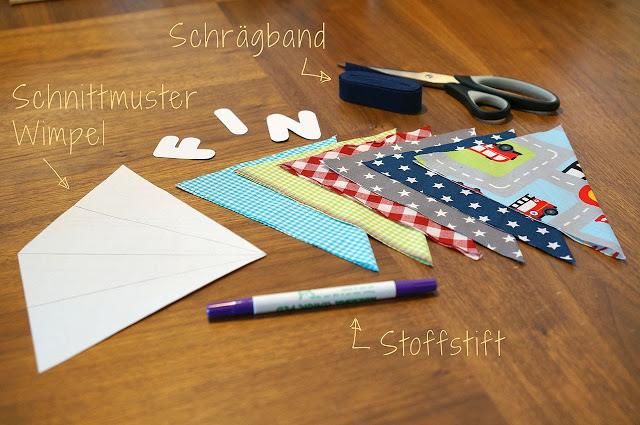 Wimpelkette selbst gemacht