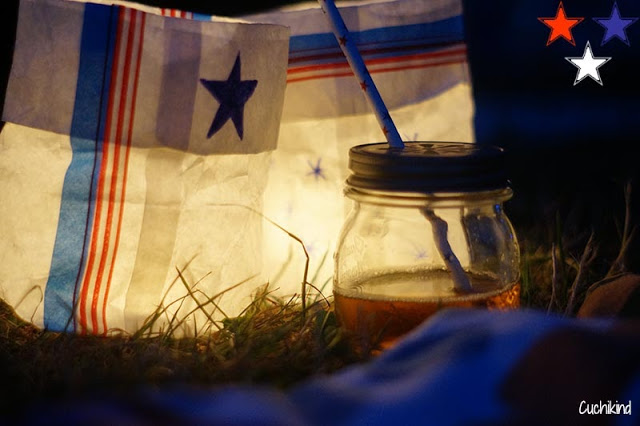 Papierlichter für das Sommerpicknick