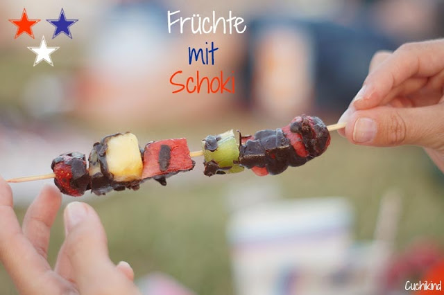 Schokoladen-Fruchtspieße