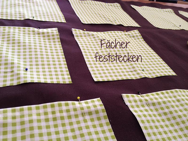 Fächer feststecken