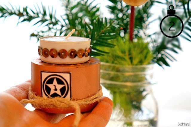 Adventskranz aus Flaschendeckeln