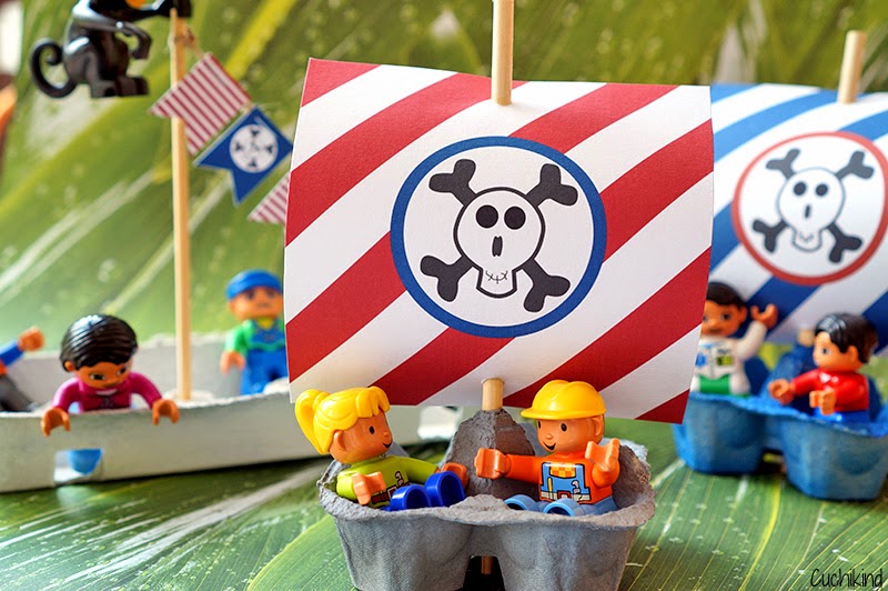 Piratenschiffe basteln