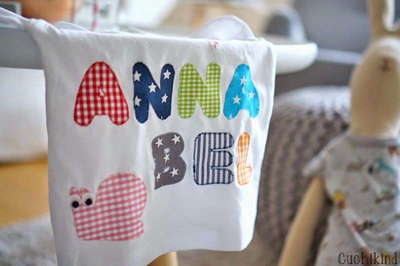 Shirt Buchstaben nähen