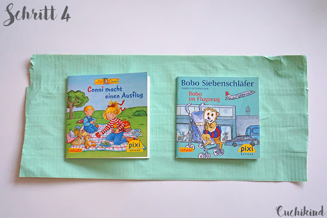 Pixibuchhülle aus Duck Tape Pixibuchhülle aus Duck Tape