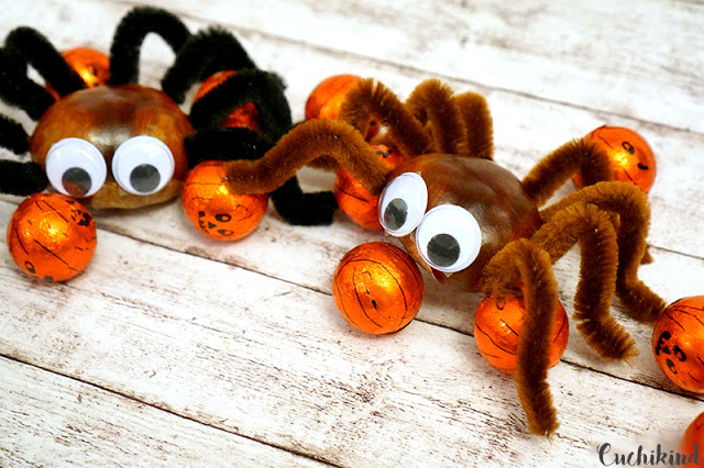 Spinne aus Kastanien Spinne aus Kastanien