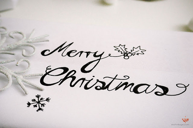 Handlettering Weihnachten