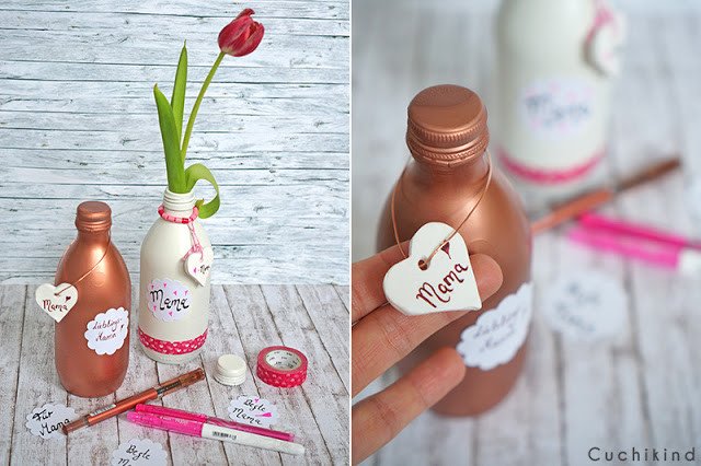 Muttertagsgeschenk glasflaschen