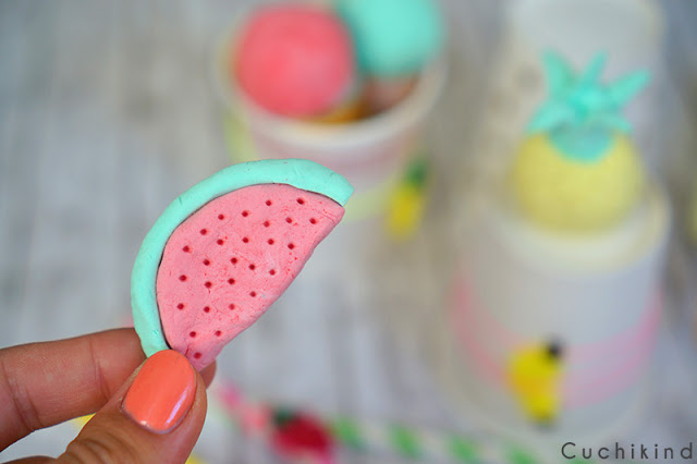 Wassermelone aus Fimo