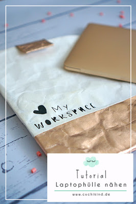Pinterest Laptophülle nähen Tutorial Cuchikind