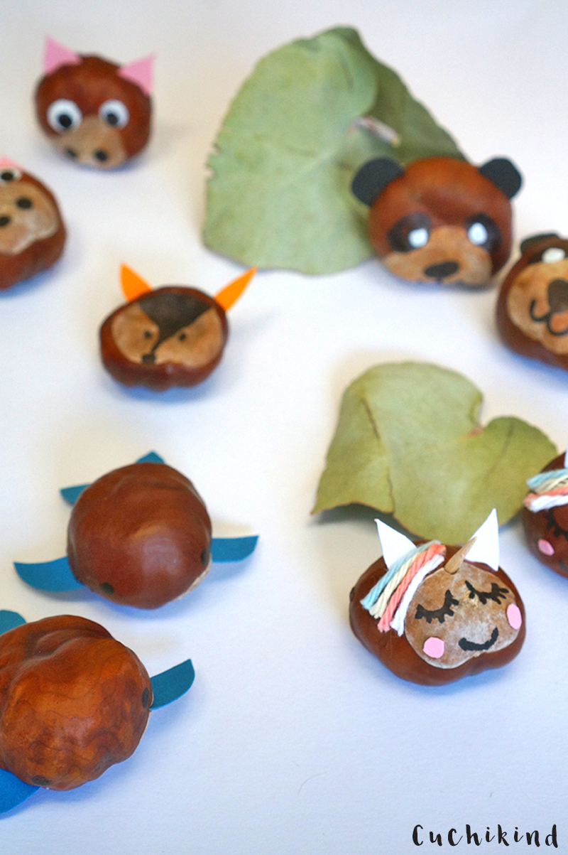 Basteln Mit Kastanien Coole Tiere Im Herbst mit Video Cuchikind Basteln Mit Kastanien Coole Tiere Im Herbst mit Video Cuchikind