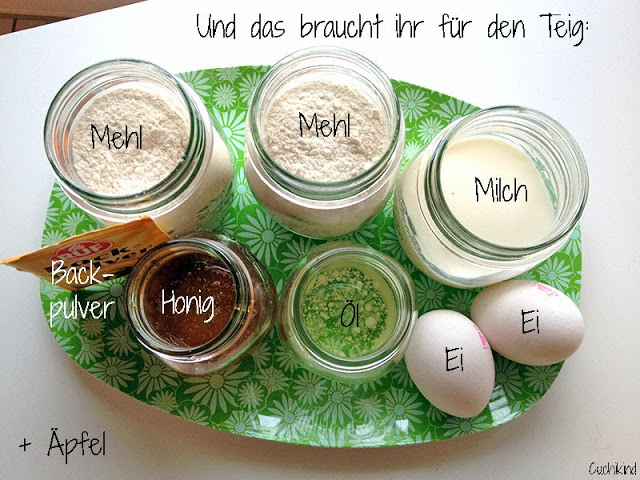 Zutaten für Kuchen im Glas