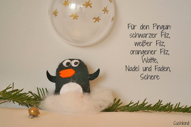 Pinguin aus Filz selber machen