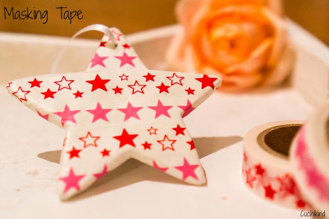 Masking Tape-Sterne aus Fimo