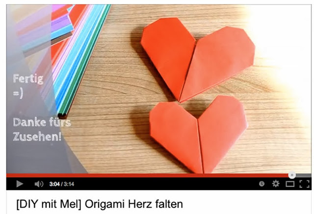 Origami-Herzen