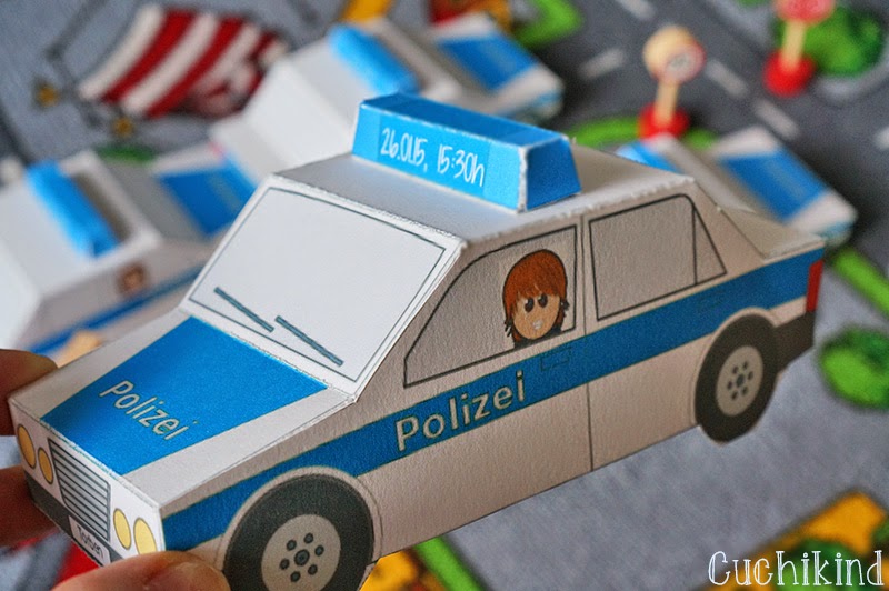 Einladung Polizeiauto